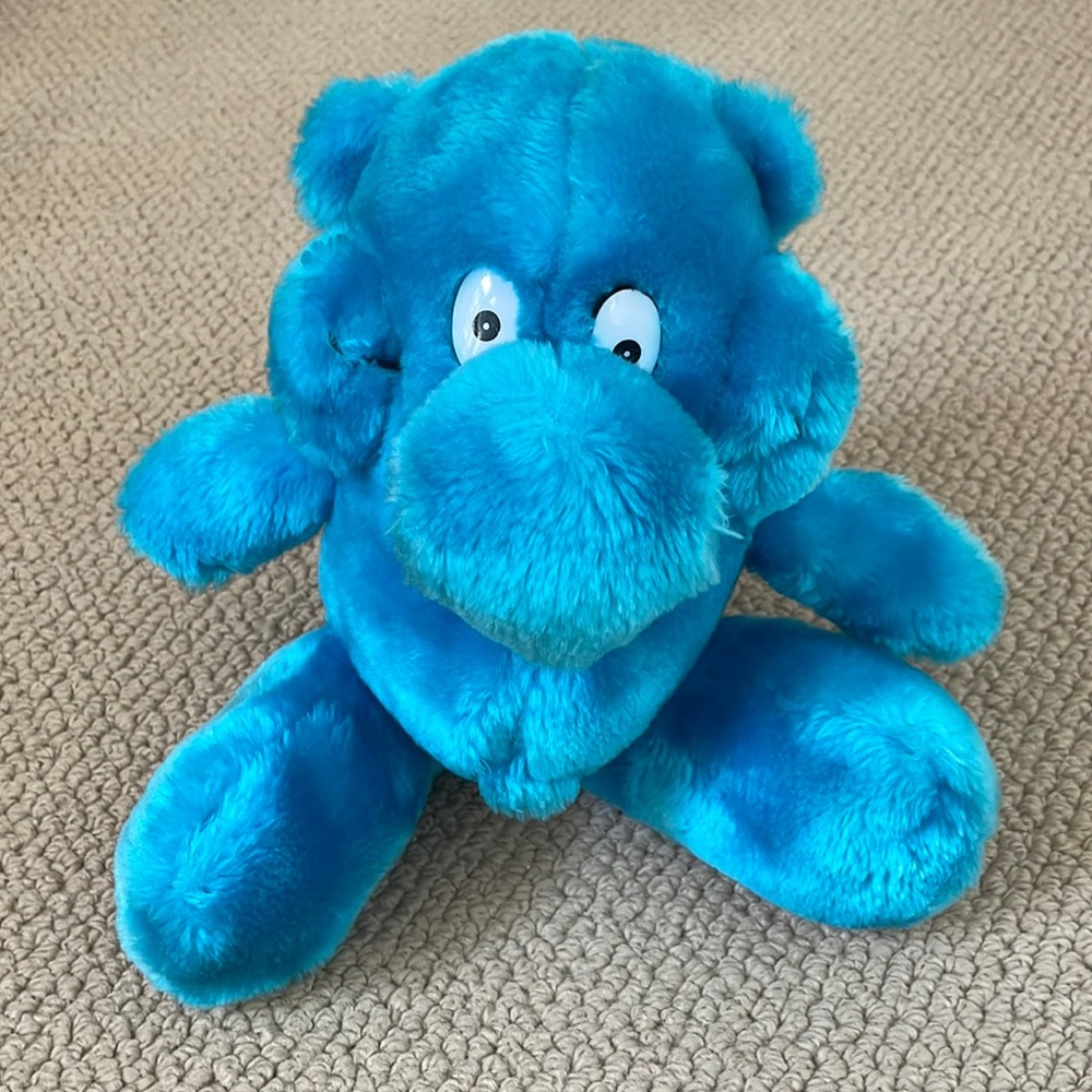 Vintage blue Kodak Kolorkins creature named Kwikki